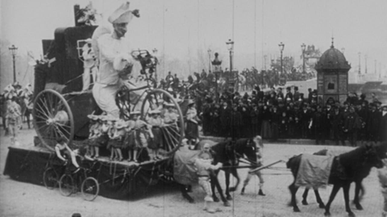 Paris, cortège du bœuf gras (char du prince du carnaval)