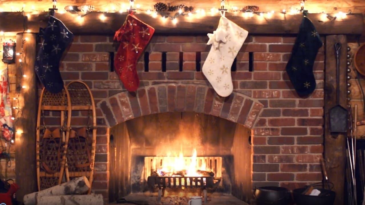 Christmas Yule Log Fireplace